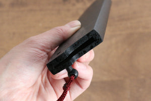 瑞雲 黒石目 朴 鞘 240mm 切付筋引包丁用 合板ピン付き - 清助刃物