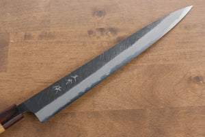 黒崎 優 風神 青スーパー鋼 鎚目 筋引包丁 和包丁 300mm ケヤキ柄 - 清助刃物