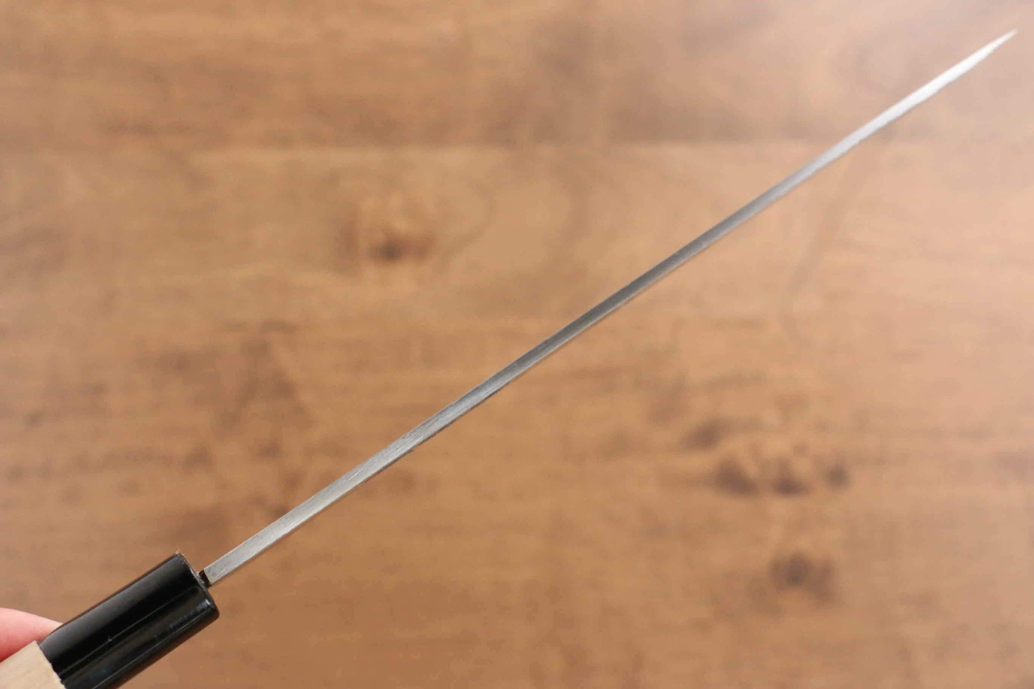 堺 孝行 霞研 白鋼 ふぐ引き包丁  朴柄 - 清助刃物