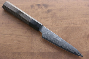 清助 V金10号 33層ダマスカス 切付ペティナイフ  120mm グレー合板柄 - 清助刃物