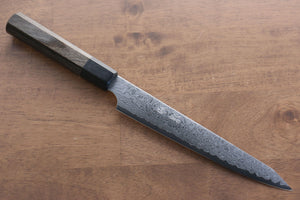 清助 V金10号 33層ダマスカス 切付ペティナイフ 和包丁 180mm グレー合板柄 - 清助刃物