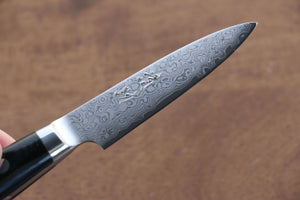清助 V金10号 33層ダマスカス パーリングナイフ 和包丁 75mm マイカルタ柄 - 清助刃物