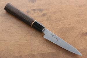 清助 スウェーデン鋼 ペティーナイフ 和包丁 120mm 焼き栗柄 - 清助刃物