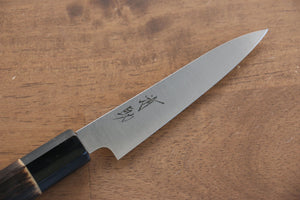 清助 スウェーデン鋼 ペティーナイフ 和包丁 120mm 焼き栗柄 - 清助刃物