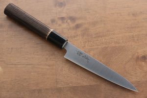 清助 スウェーデン鋼 ペティーナイフ 和包丁 150mm 焼き栗柄 - 清助刃物