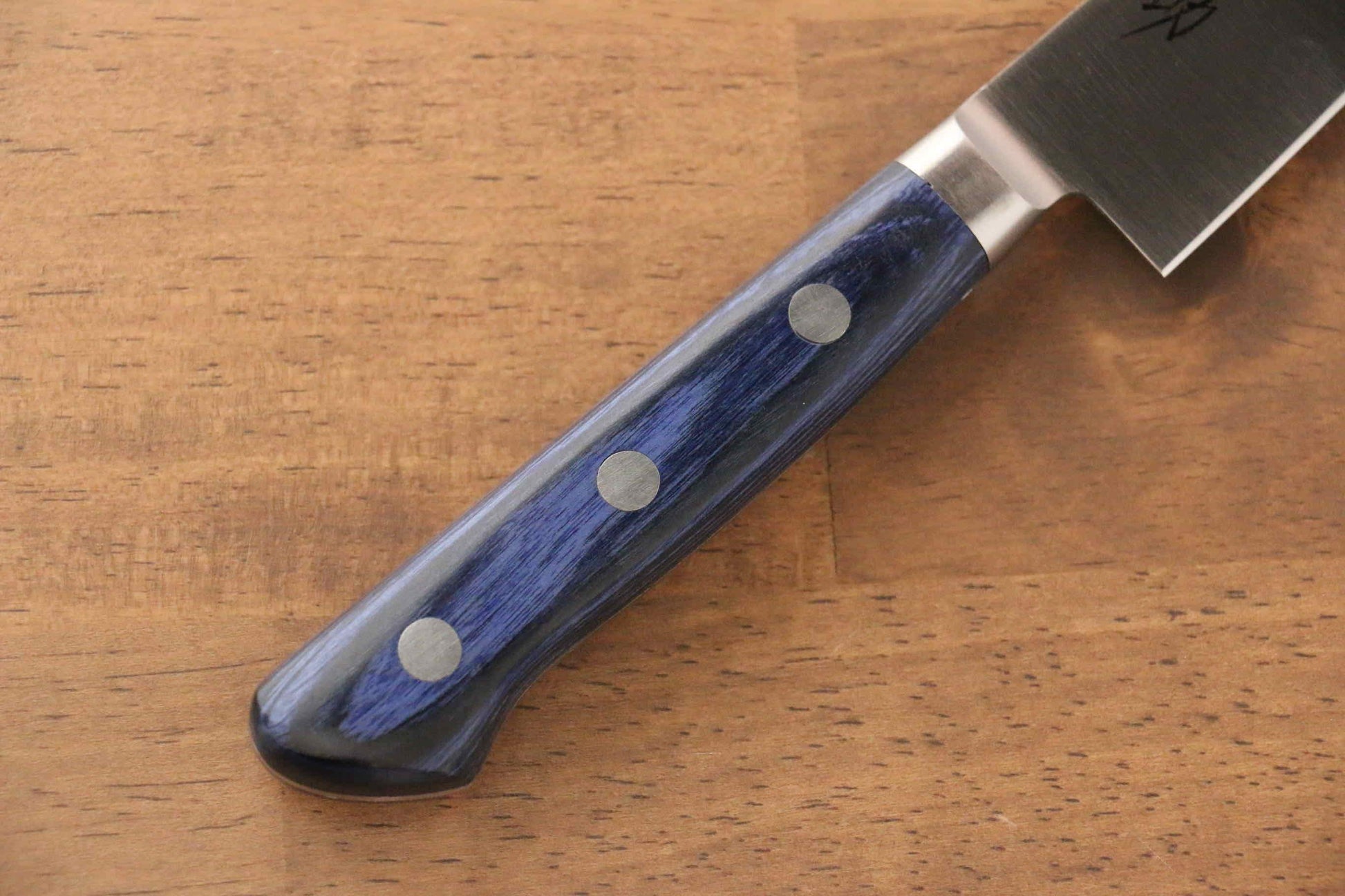 清助 青天 モリブデン鋼（MOL） ペティーナイフ  150mm 青合板柄 鞘付き - 清助刃物