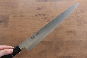 清助 スウェーデン鋼 筋引包丁 和包丁 240mm 焼き栗柄 - 清助刃物