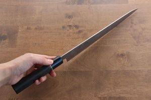 清助 スウェーデン鋼 筋引包丁 和包丁 240mm 焼き栗柄 - 清助刃物