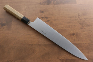 清助 スウェーデン鋼 牛刀包丁  300mm 朴柄 - 清助刃物