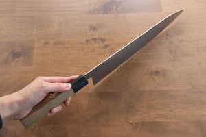 清助 スウェーデン鋼 牛刀包丁 和包丁 300mm 朴柄 - 清助刃物