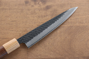 清助 黒白 青スーパー鋼 鎚目 ペティーナイフ 和包丁 135mm モラド柄 - 清助刃物