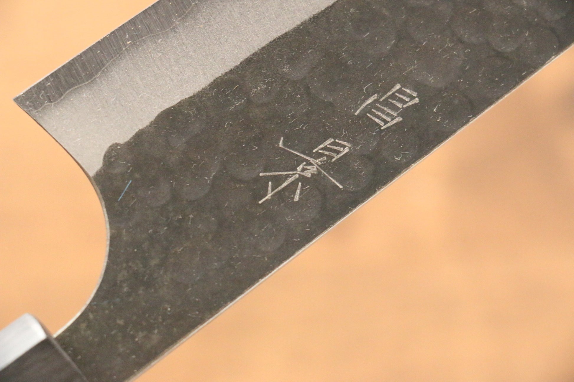 昌景 小石 青スーパー鋼 黒仕上げ 文化包丁  165mm アメリカンチェリー柄 - 清助刃物
