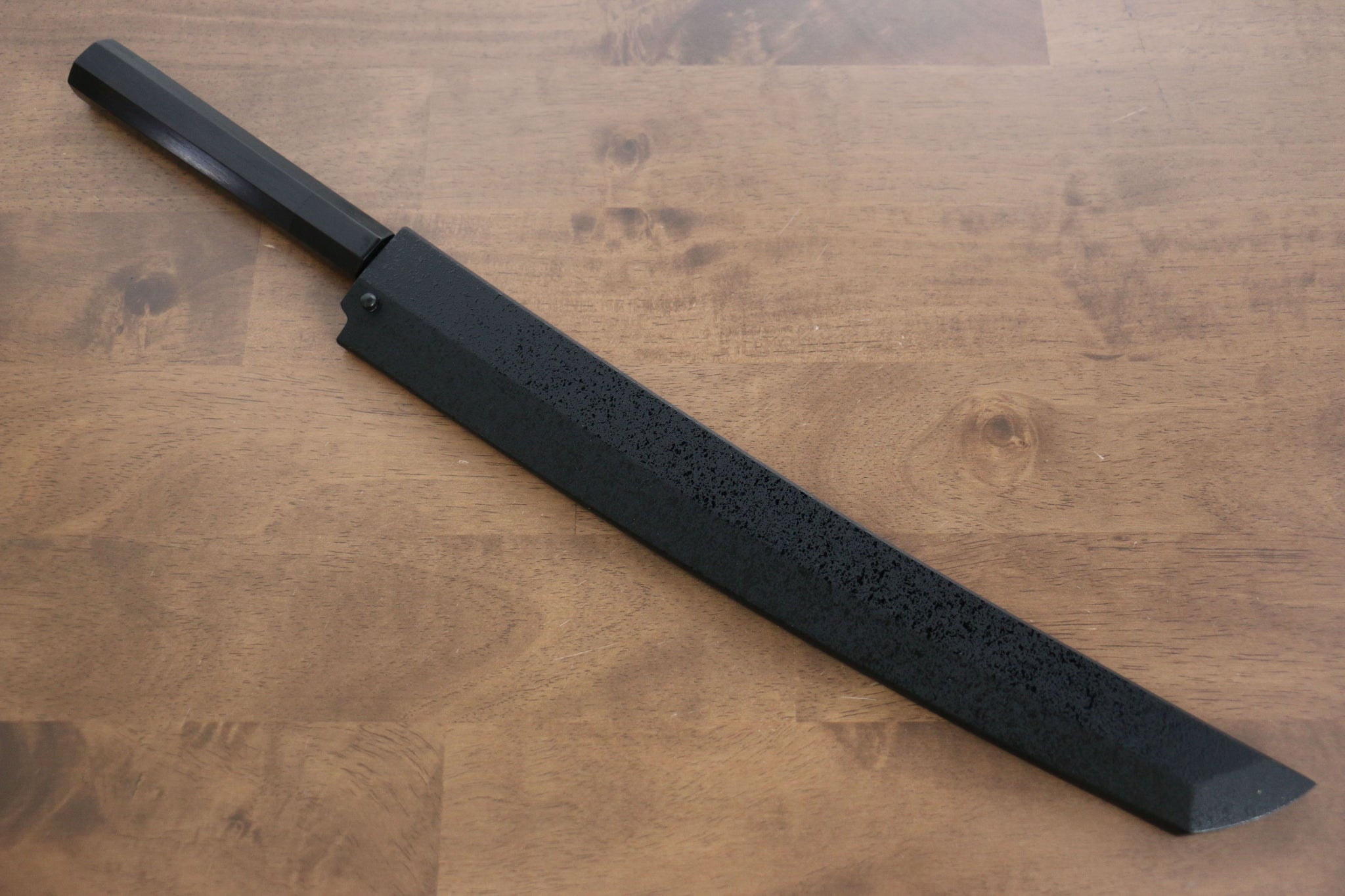 堺 孝行 斬月 白一鋼 先丸柳刃包丁  330mm 黒檀柄 鞘付き - 清助刃物