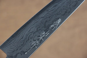 山本 直 V金10号 ダマスカス ペティーナイフ  150mm 赤合板柄 - 清助刃物