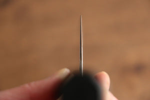 加藤 義実 V金10号 ダマスカス 菜切包丁 和包丁 165mm エンジュ漆塗り(黒）柄 - 清助刃物