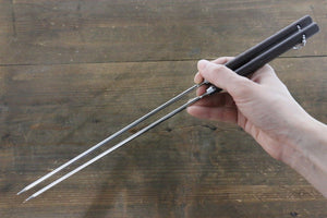 堺 孝行 ステンレス鋼 天ぷら箸（ギザ付き） - 清助刃物