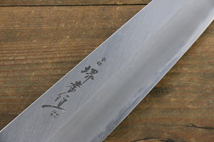 堺 孝行 焔 青ニ鋼 剣型三徳包丁 和包丁 195mm 黒檀柄 - 清助刃物