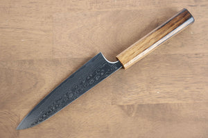 安立 勝重 V金10号 磨き仕上げ ダマスカス ペティーナイフ 和包丁 150mm 樫柄 - 清助刃物