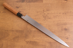 鐵泉 田中作 玉鋼 柳刃包丁 和包丁 315mm 山桜柄 鞘付き - 清助刃物