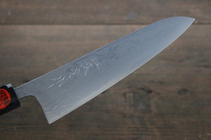 田中 誠貴 青ニ鋼 ダマスカス 牛刀包丁 和包丁 180mm ウォルナット柄 - 清助刃物