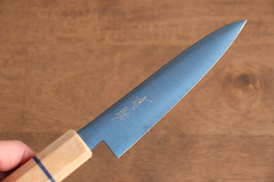 清助 SK-85鋼 イオンプレーティング ペティーナイフ 和包丁 120mm ホワイトウッド柄 - 清助刃物