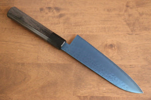 清助 SK-85鋼 イオンプレーティング 鎚目 三徳包丁 和包丁 180mm グレー合板柄 - 清助刃物