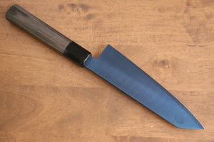 清助 SK-85鋼 イオンプレーティング 切付三徳包丁 和包丁 180mm グレー合板柄 - 清助刃物