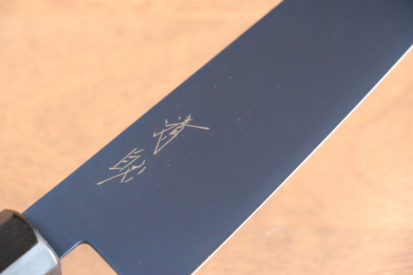 清助 SK-85鋼 イオンプレーティング 切付三徳包丁  180mm グレー合板柄 - 清助刃物