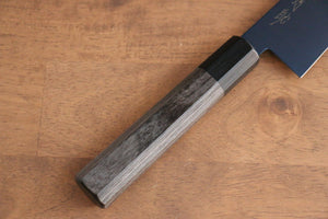 清助 SK-85鋼 イオンプレーティング 切付三徳包丁 和包丁 180mm グレー合板柄 - 清助刃物