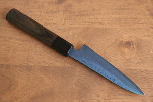 清助 SK-85鋼 イオンプレーティング 鎚目 ペティーナイフ 和包丁 120mm グレー合板柄 - 清助刃物