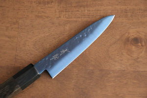 清助 SK-85鋼 イオンプレーティング 鎚目 ペティーナイフ 和包丁 120mm グレー合板柄 - 清助刃物