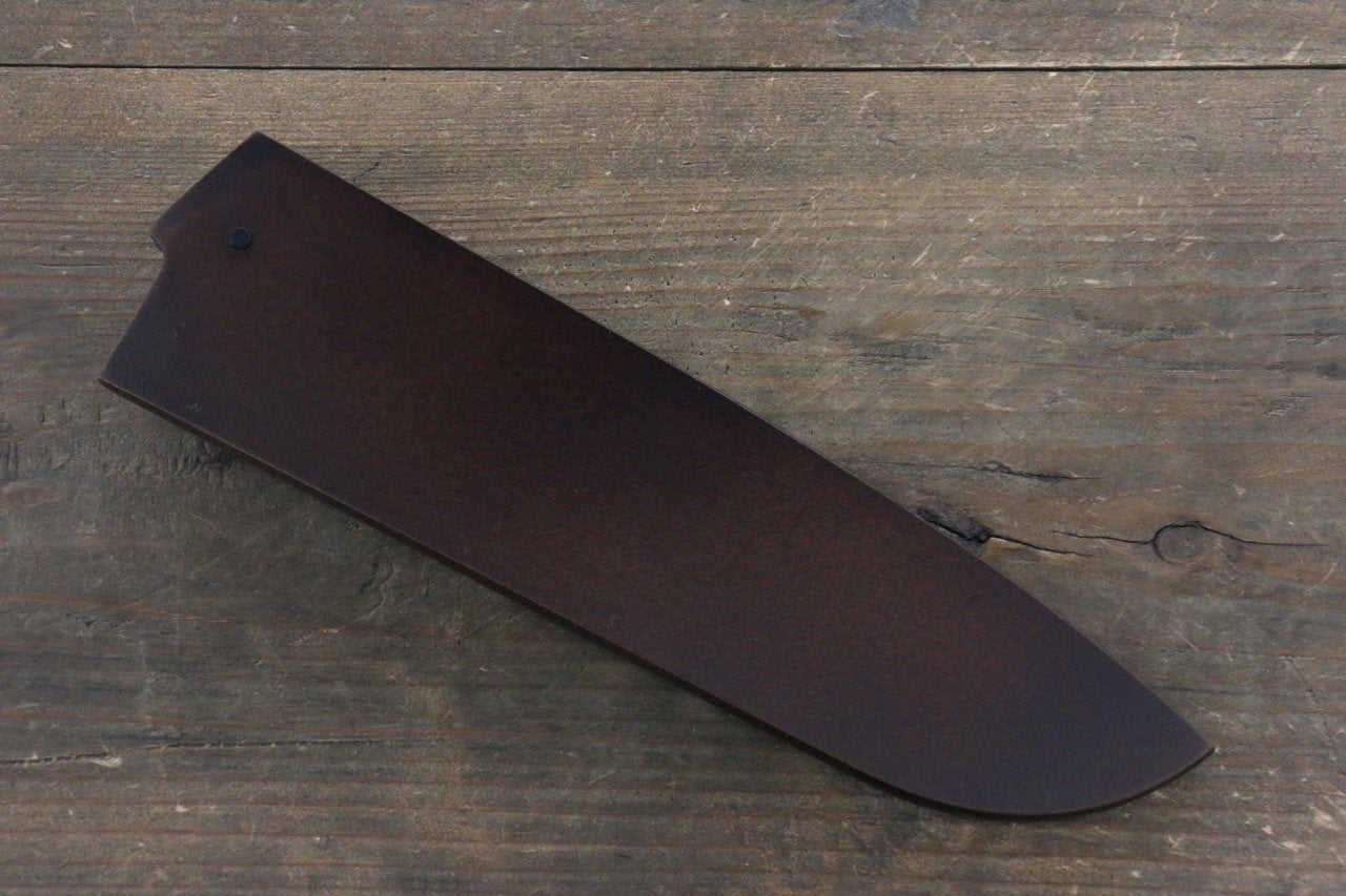 茶色塗り鞘 三徳包丁用  黒合板ピン付き 180mm - 清助刃物