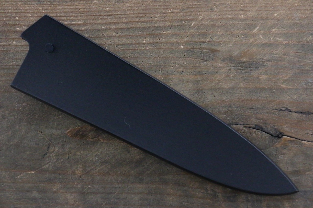 黒塗り鞘 ペティナイフ用  黒合板ピン付き 120mm - 清助刃物