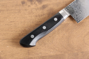 清助 鏡 AUS10 鏡面仕上げ ダマスカス 菜切包丁 和包丁 170mm 黒合板柄 - 清助刃物