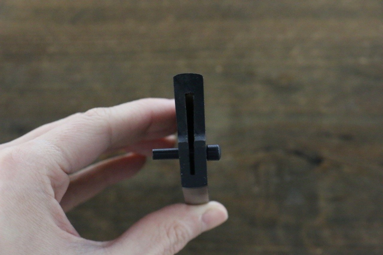 黒塗り鞘 ペティー包丁用  黒合板ピン付き150mm - 清助刃物
