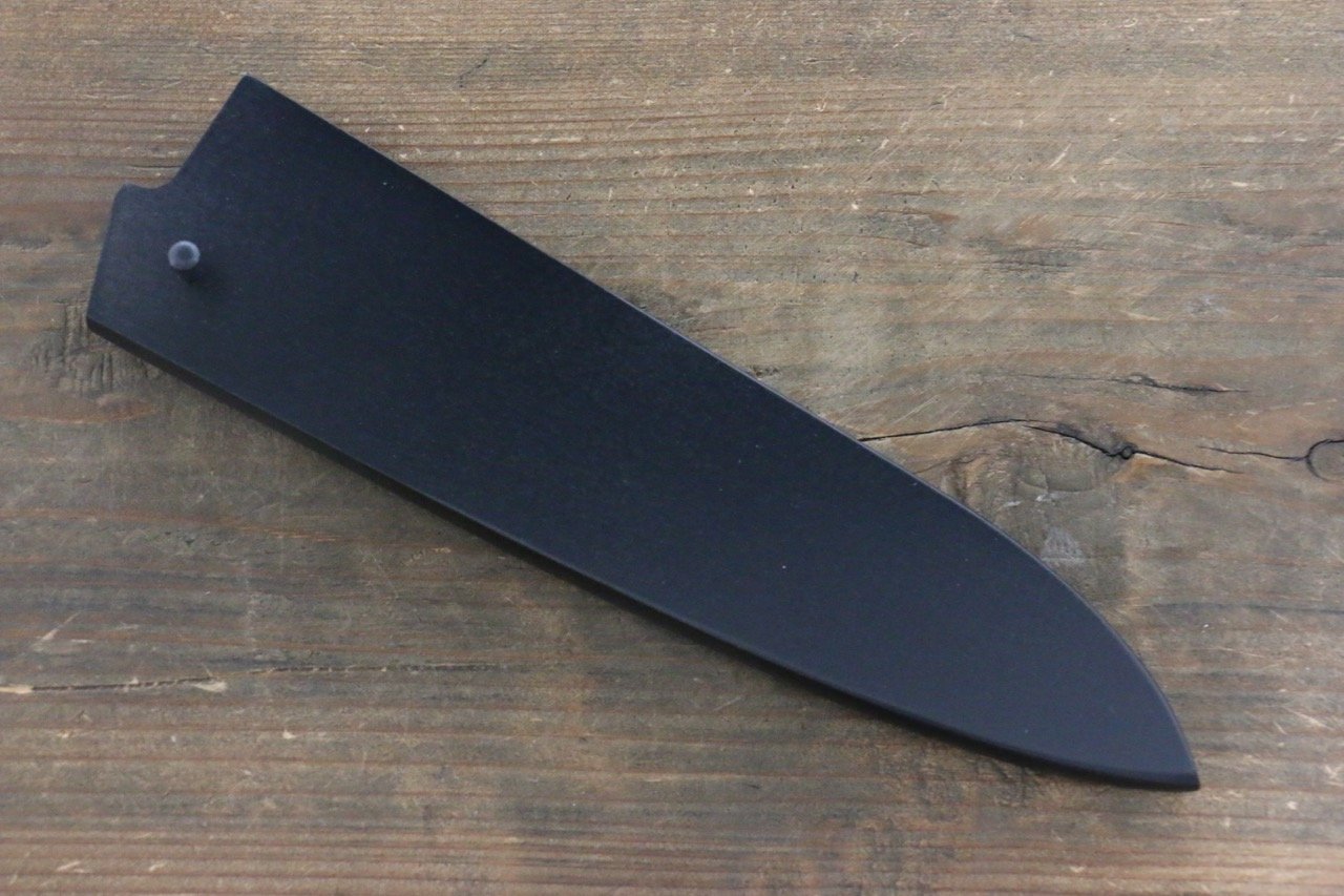 黒塗り鞘 牛刀包丁用  黒合板ピン付き 180mm - 清助刃物