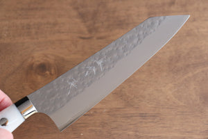 黒崎 優 閃光 鋭 R2/SG2 鎚目 小三徳包丁 和包丁 150mm 白アクリル柄 - 清助刃物