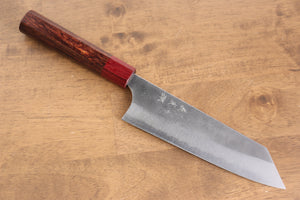 加藤 義実 青スーパー鋼 梨地 文化包丁 和包丁 170mm 赤ホンジュラス柄 - 清助刃物