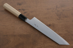 菊月 青一鋼 ダマスカス 切付牛刀包丁 和包丁 210mm 朴柄 - 清助刃物