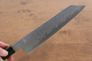 菊月 青一鋼 ダマスカス 切付牛刀包丁 和包丁 210mm 朴柄 - 清助刃物