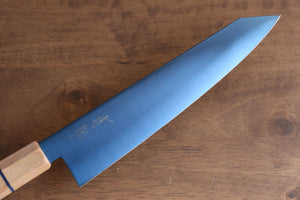 清助 SK-85鋼 イオンプレーティング 切付牛刀包丁  210mm ホワイトウッド柄 - 清助刃物