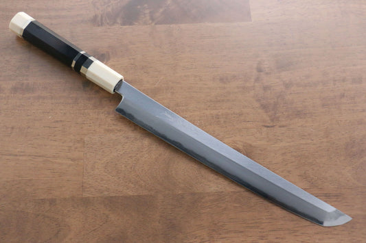 實光 至光 青紙 先丸柳刃包丁 270mm 両側リング付き黒檀柄 - 清助刃物