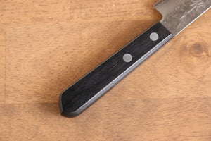 山本 直 銀三鋼 鎚目 ペティーナイフ 和包丁 160mm 黒合板柄 - 清助刃物