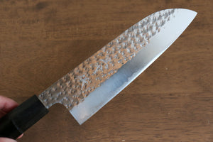黒崎 優 閃光 R2/SG2 鎚目 富士山  沈金 三徳包丁 和包丁 165mm 漆塗り柄 鞘付き - 清助刃物