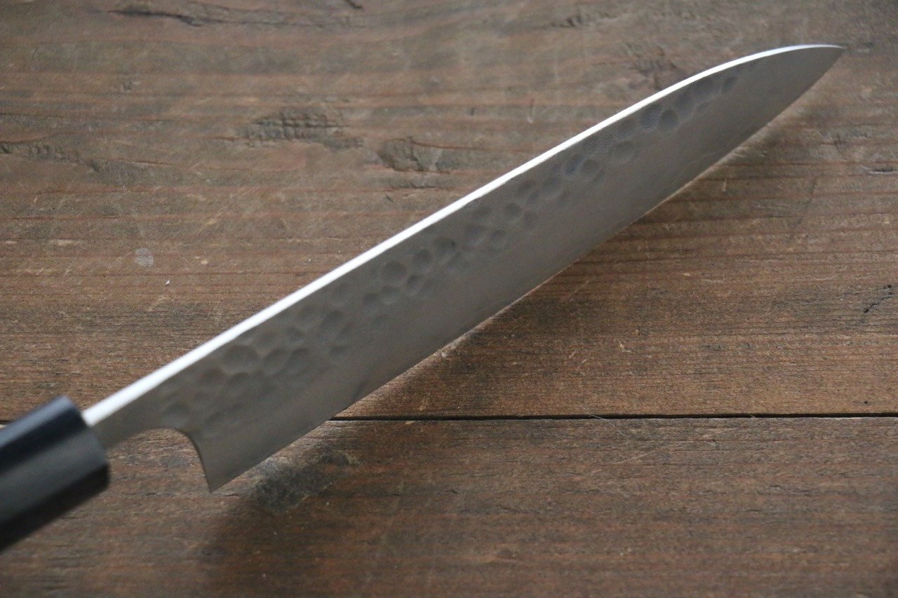 加藤 義実 銀三鋼 鎚目 ペティナイフ 150mm - 清助刃物
