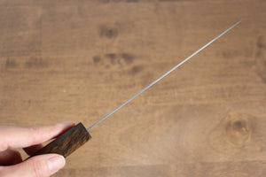 清助 波 AUS10 鏡面仕上げ ダマスカス 三徳包丁 和包丁 165mm 樫柄 - 清助刃物