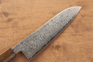 清助 ZA-18 鏡面仕上げ ダマスカス 三徳包丁 和包丁 180mm 樫柄 - 清助刃物