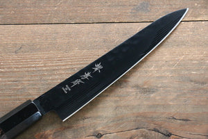堺 孝行 黒影 V金10号 鎚目テフロン加工 三徳, ペティ 150mm タガヤサン柄 セット - 清助刃物