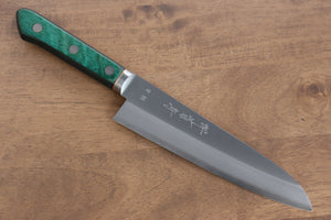 堺 菊守 青紙 牛刀包丁 和包丁 175mm 緑合板柄 - 清助刃物
