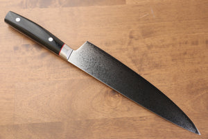 清助 彩雲 V金10号 ダマスカス 牛刀包丁 和包丁 230mm 黒マイカルタ柄 - 清助刃物